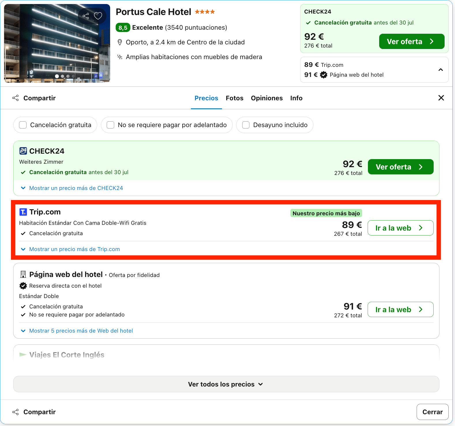 Escapada a Oporto: hotel 4* desde 44€ p.p./noche
