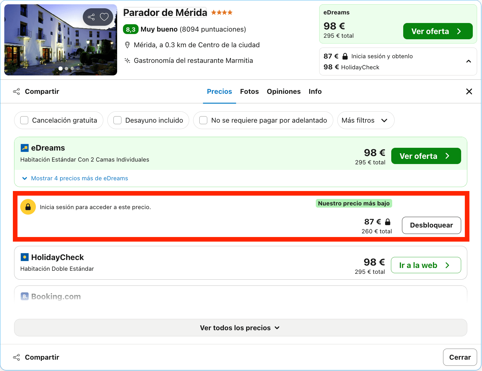 Encantador Parador levantado sobre las ruinas de un antiguo templo romano desde 44€ p.p./noche
