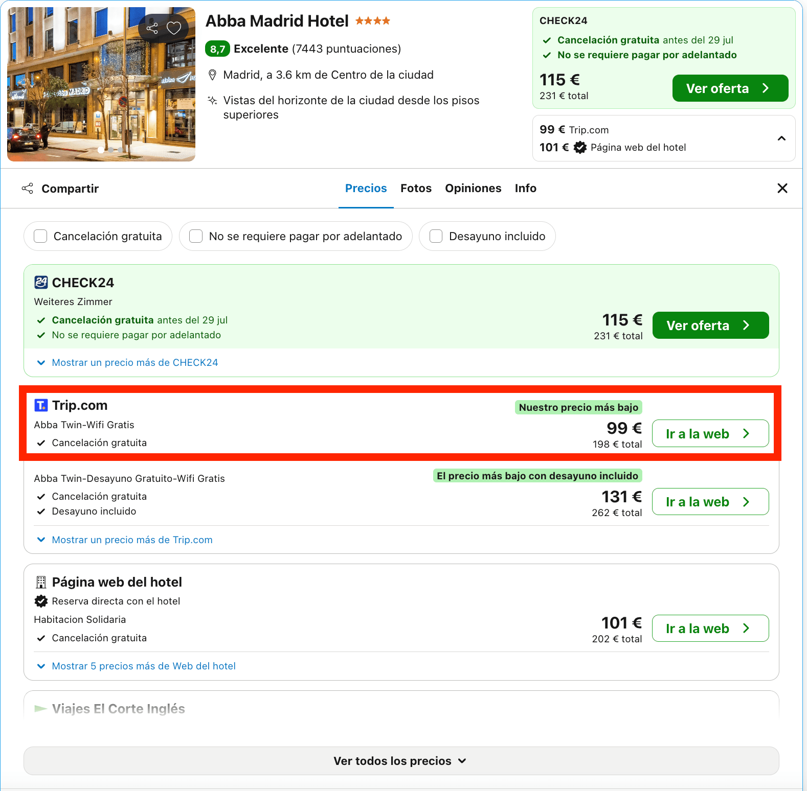 Fin de semana en un hotelazo 4* de Madrid desde 49€ p.p./noche