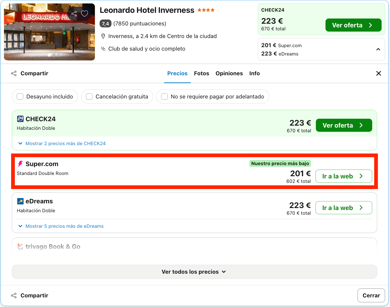 Hotel Leonardo 4* en Inverness, el corazón de las Highlands desde 100€ p.p./noche