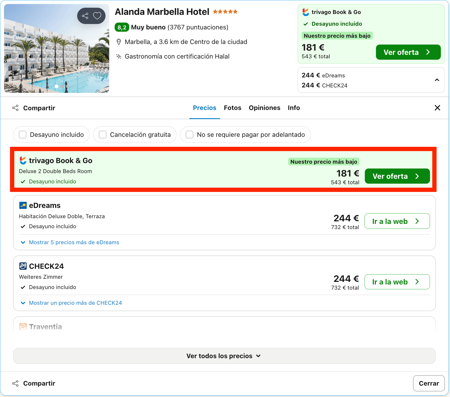 Hotel 5* en la famosa 