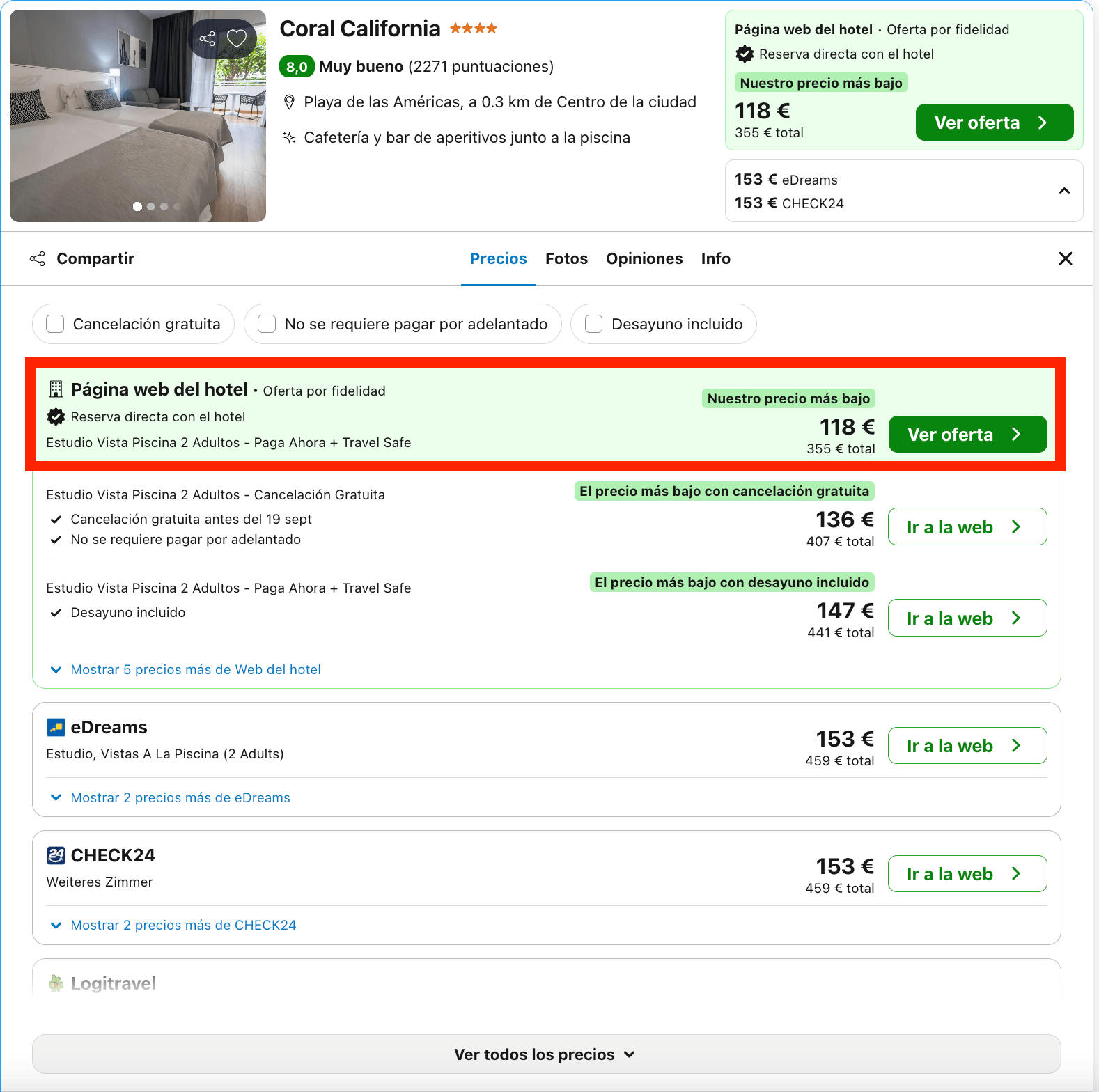 Aparthotel 4* de diseño solo para adultos en Playa de las Américas desde 59€ p.p./noche