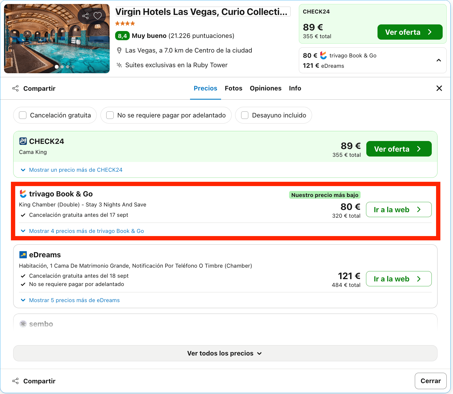 Las Vegas: resort 4* by Hilton inspirado en el mundo del rock desde 40€ p.p./noche