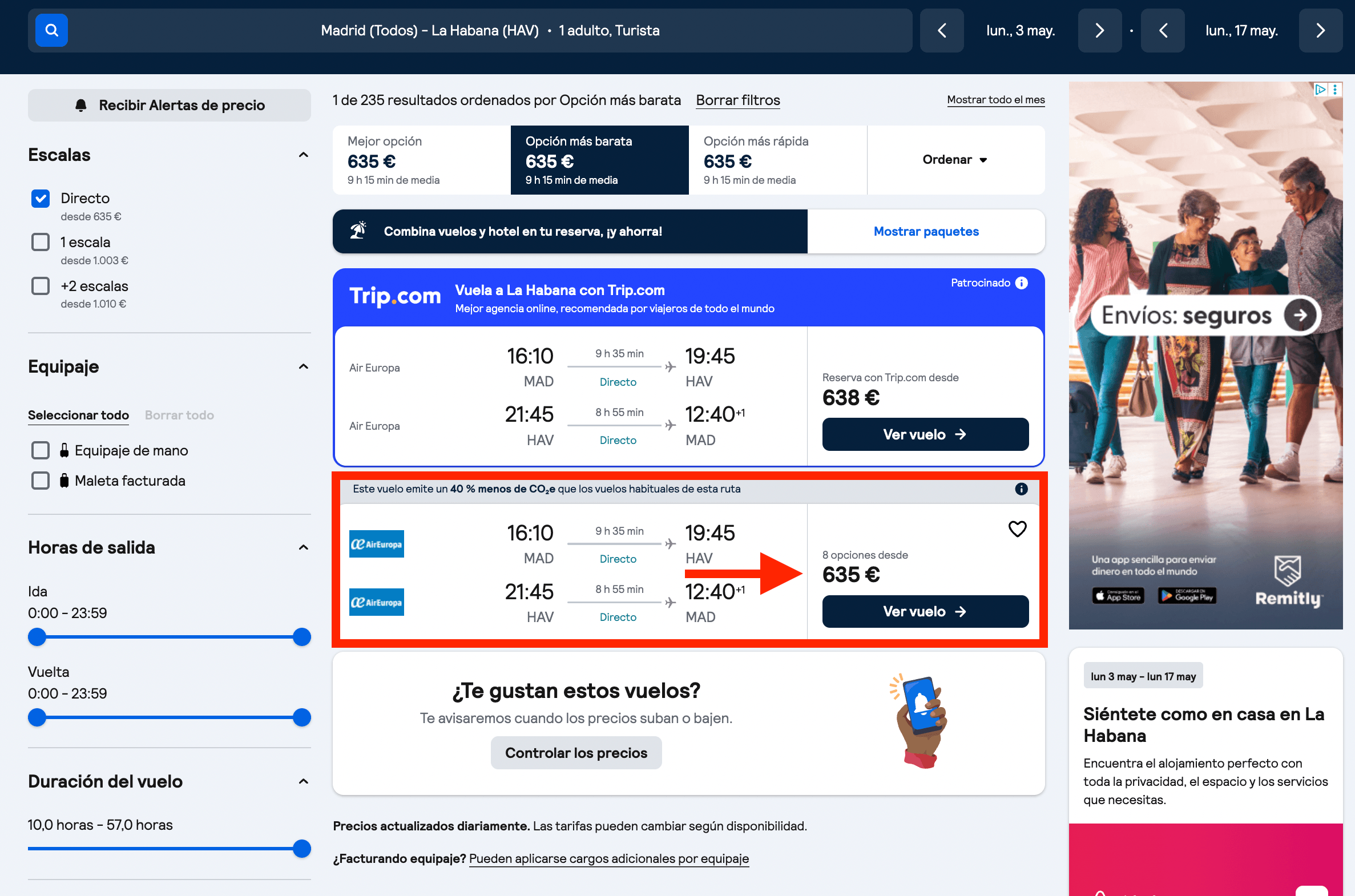 Vuelos directos a Cuba desde solo 635€ ida y vuelta