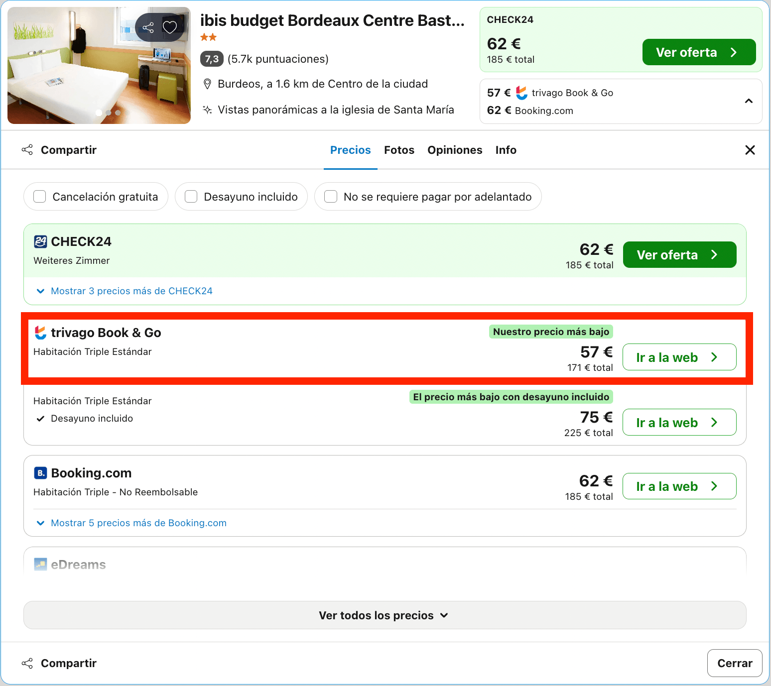 Vuelos a Burdeos + 3 noches en un hotel en el centro desde 133€ p.p.