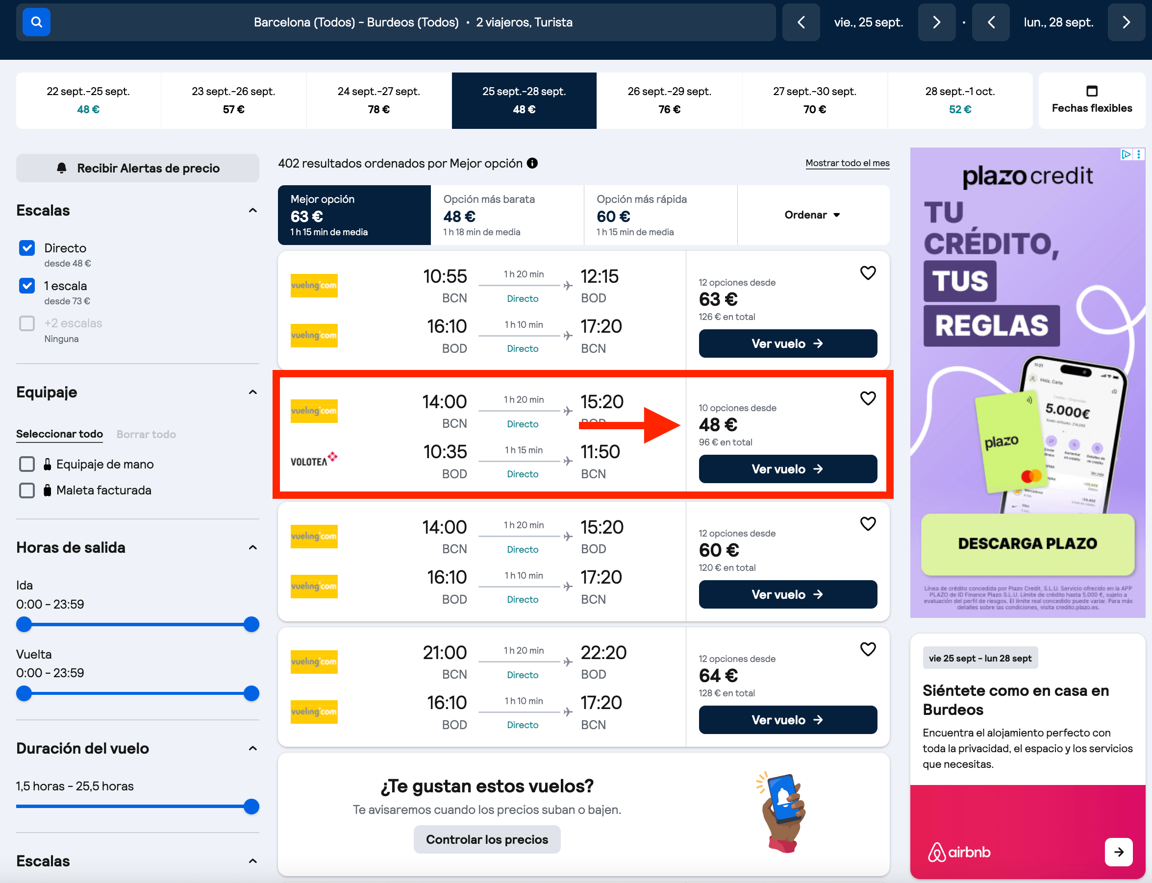 Vuelos a Burdeos + 3 noches en un hotel en el centro desde 133€ p.p.