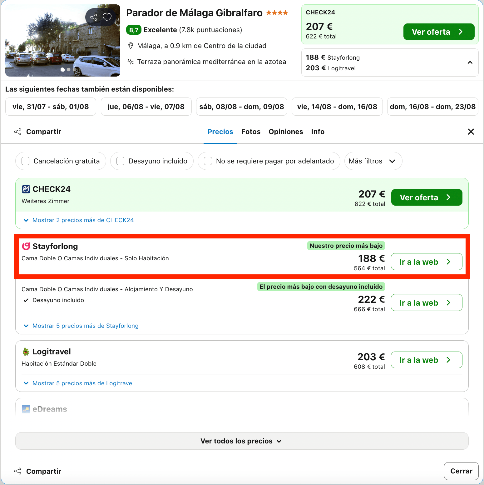 Encantador Parador sobre un monte construido a base de piedra desde 94€ p.p./noche