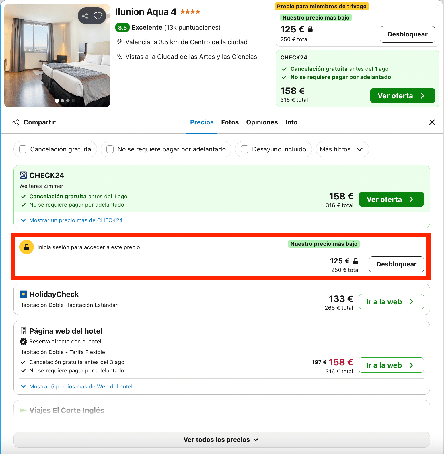Última hora: hotel 4* junto a la Ciudad de las Artes y las Ciencias de Valencia desde 62€ p.p./noche