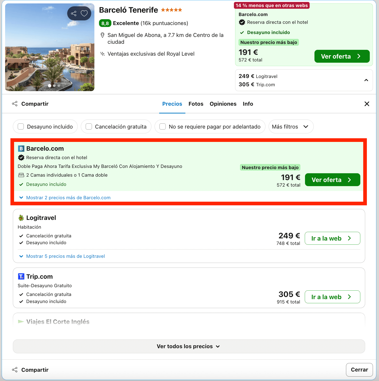 Agosto de lujo en Lanzarote: hotel Barceló 5* con desayuno desde menos de 100€ p.p./noche
