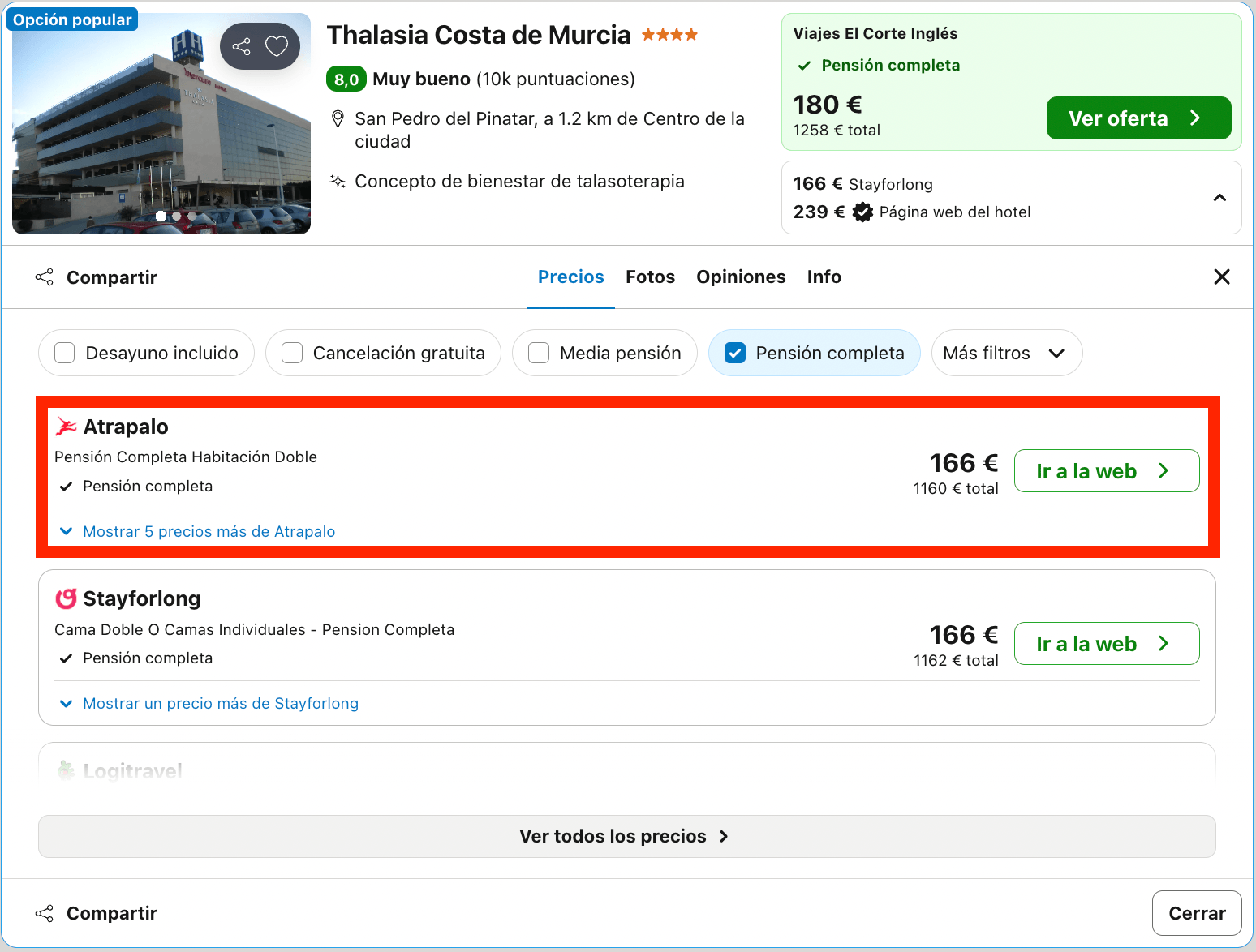 Vacaciones en la Costa Cálida: 7 noches en un moderno resort 4* con pensión completa desde 580€ p.p.