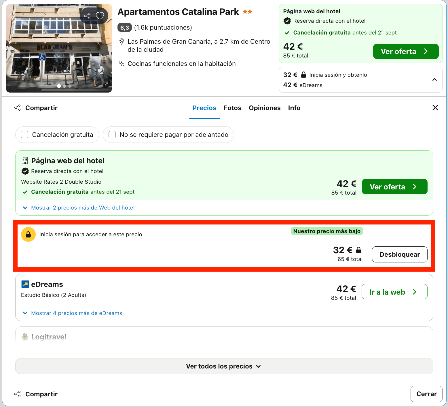 Fin de semana en Las Palmas de Gran Canaria: aparthotel desde 16€ p.p./noche