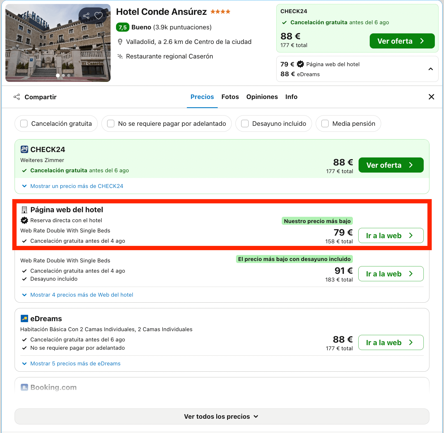Fin de semana en Valladolid: hotel 4* desde 39€ p.p./noche