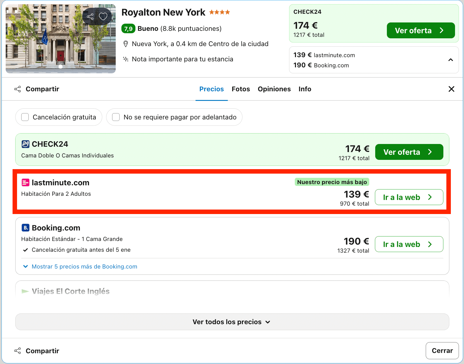 7 noches en un hotel 4* de Times Square (Nueva York) con vuelos directos de ida y vuelta incluidos desde 913€ p.p.