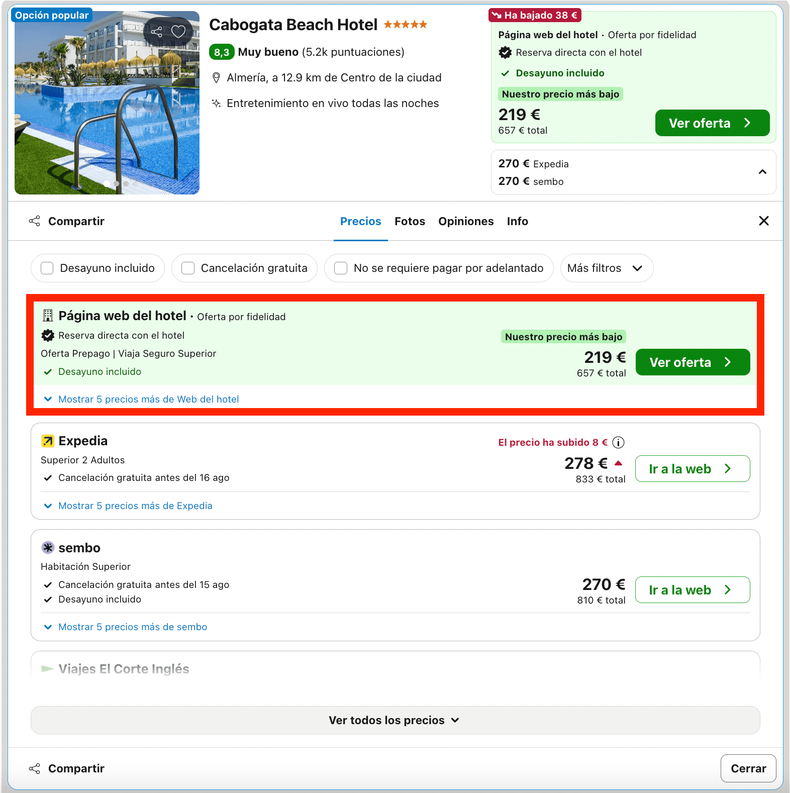 Agosto de lujo en Cabo de Gata: resort 5* desde 109€ p.p./noche