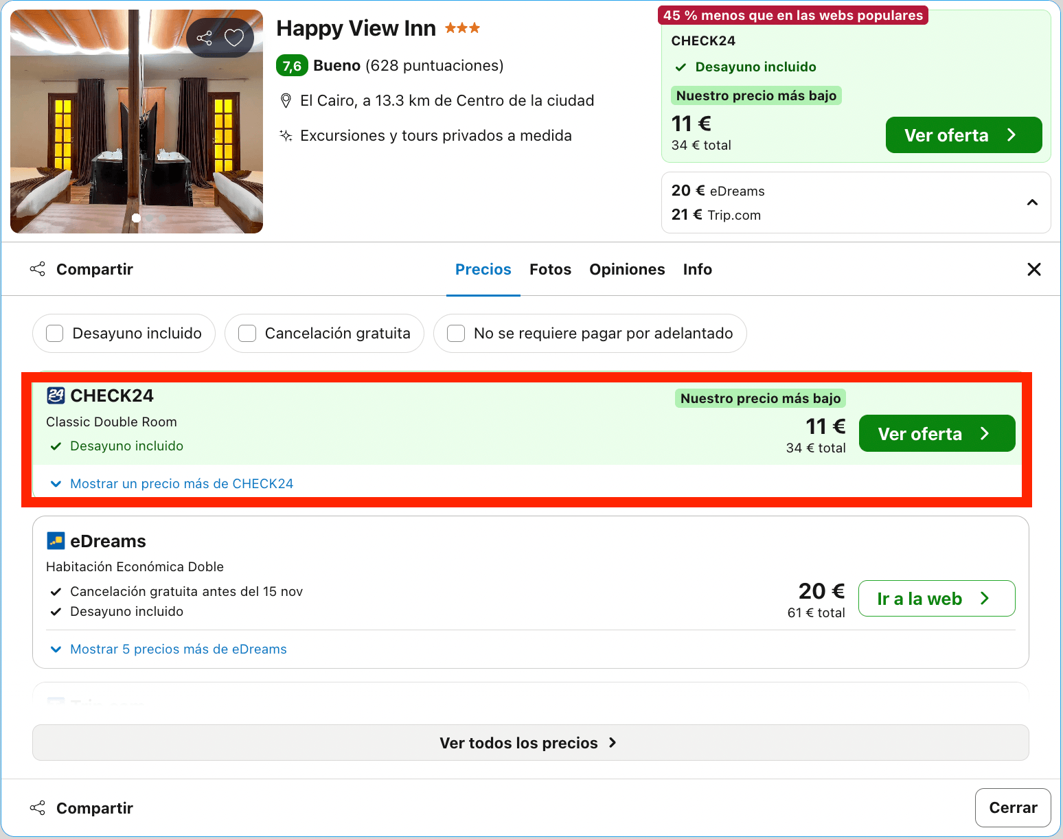 El Cairo: vuelos directos + 3 noches en un hotel 4* con vistas a las famosas pirámides desde 218€ p.p.