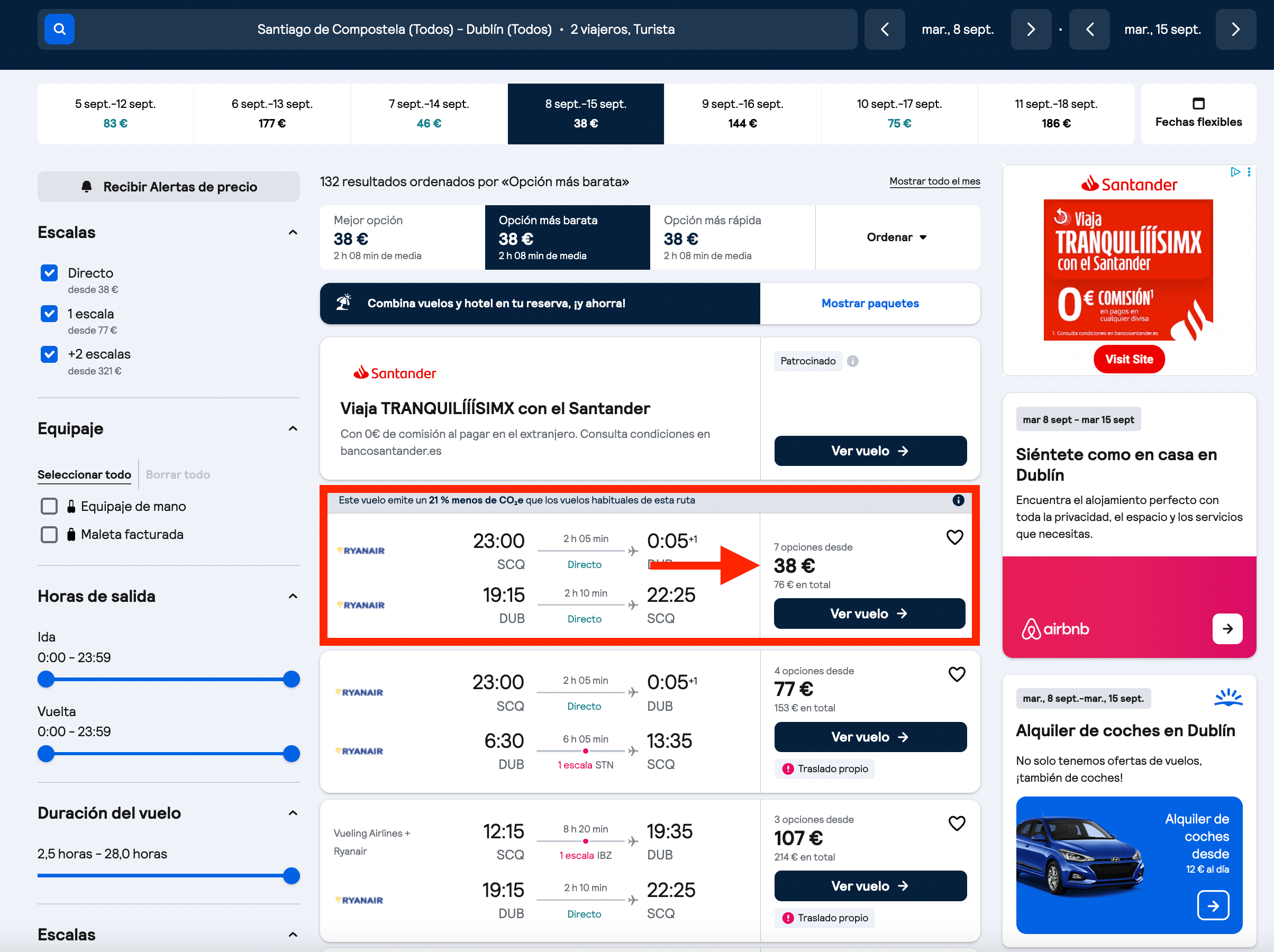 Vuelos a Dublín desde solo 38€ ida y vuelta
