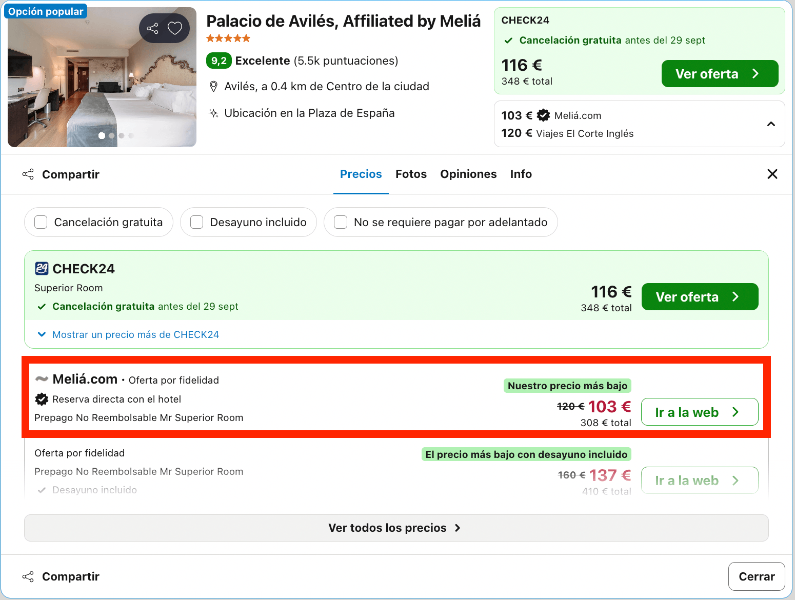 Escapada de lujo a Avilés: hotel 5* en un antiguo palacio del siglo XVII desde 51€ p.p./noche