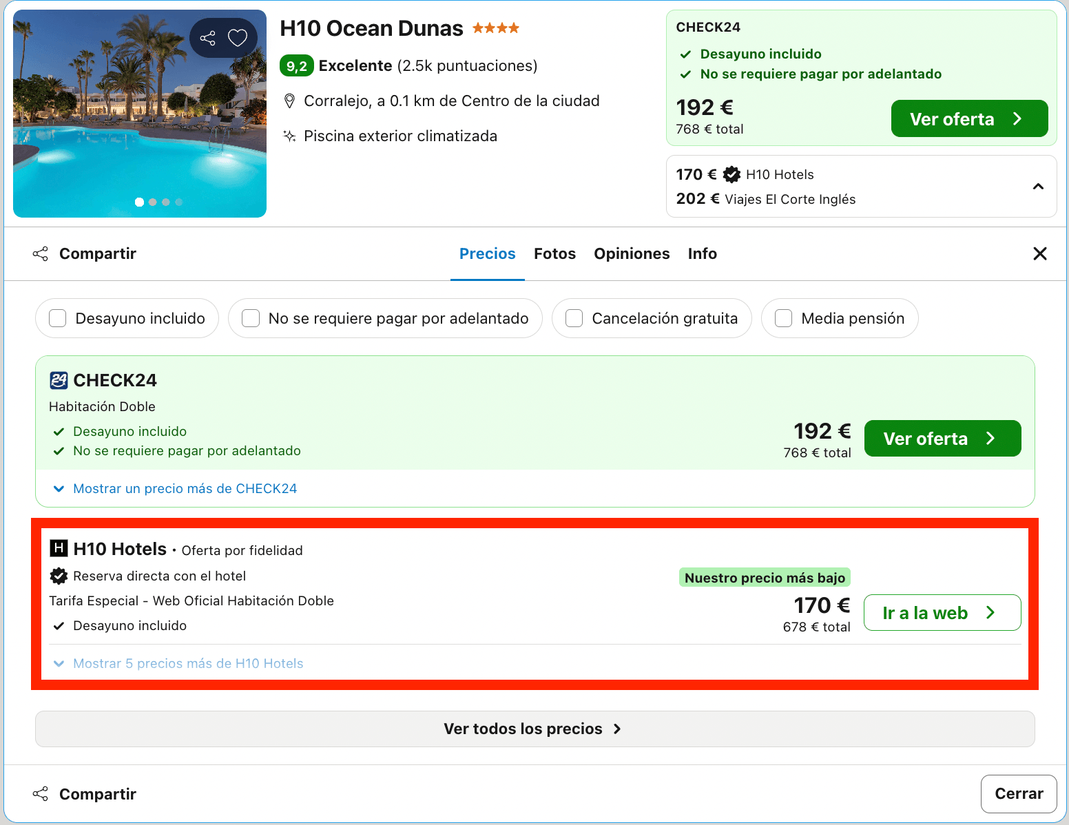 Espectacular hotel 4* en Fuerteventura solo para adultos desde 85€ con desayuno incluido p.p./noche