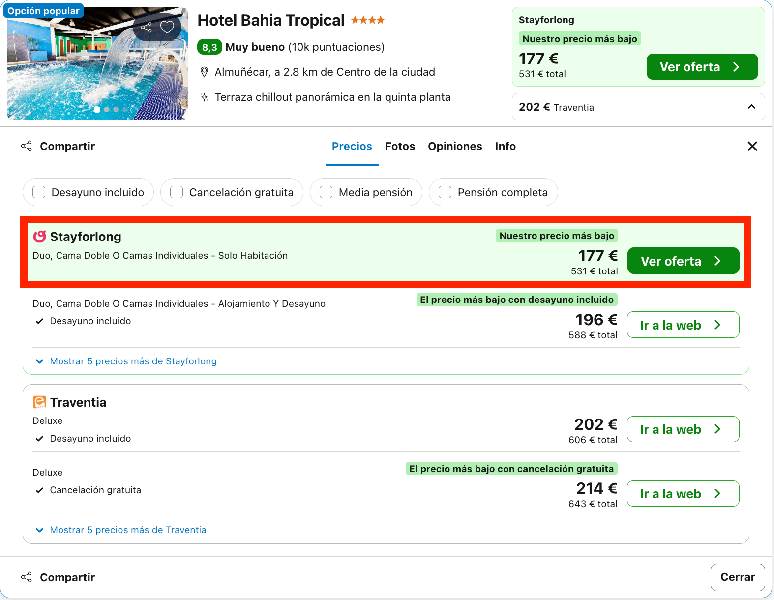 Última hora: hotel 4* en la Costa Tropical con desayuno incluido desde 88€ p.p./noche