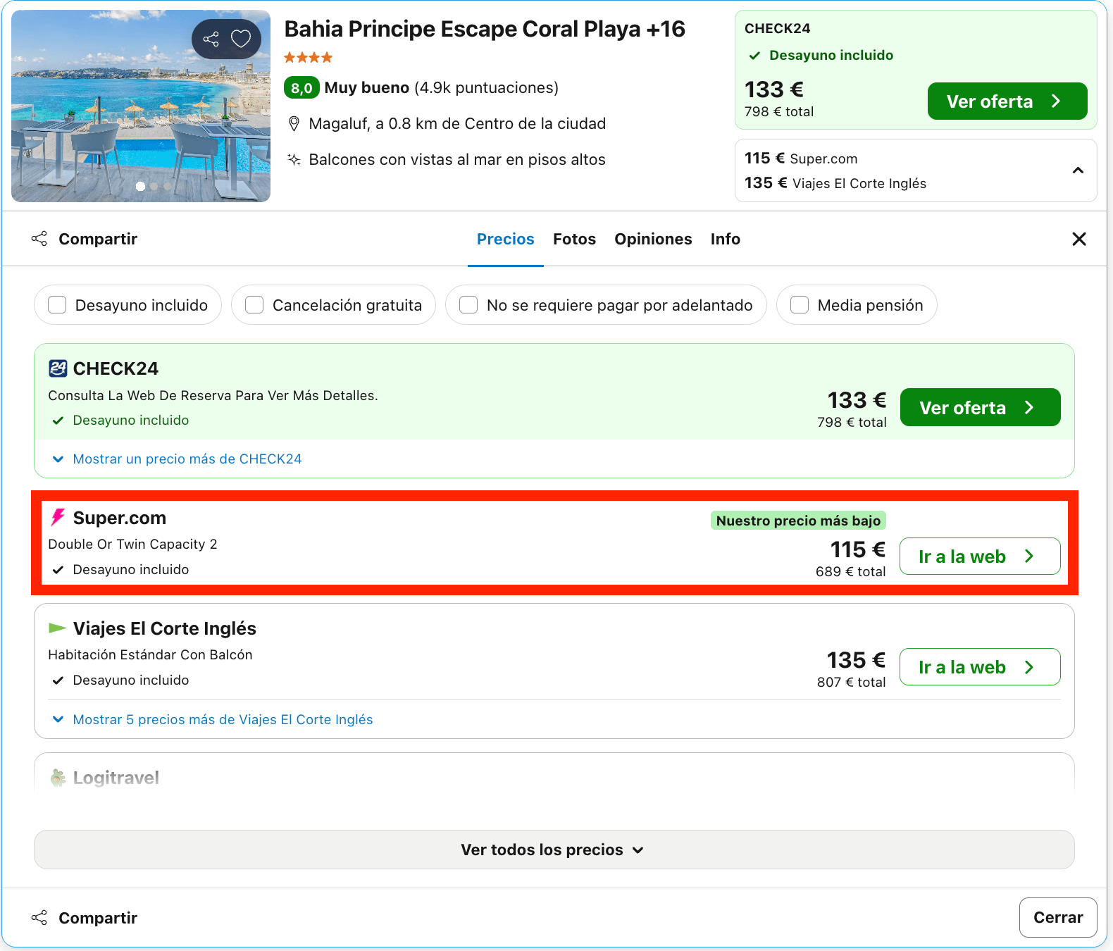 Magaluf: hotel Bahia Principe 4* solo adultos en la cima de una colina con vistas increíbles desde 57€ p.p./noche