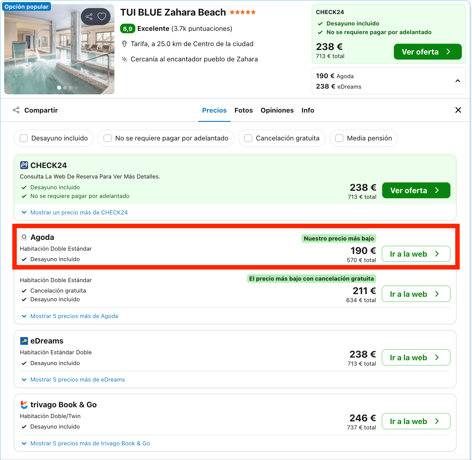 Zahara de los Atunes: increíble hotel 5* con vistas al mar desde 95€ p.p./noche