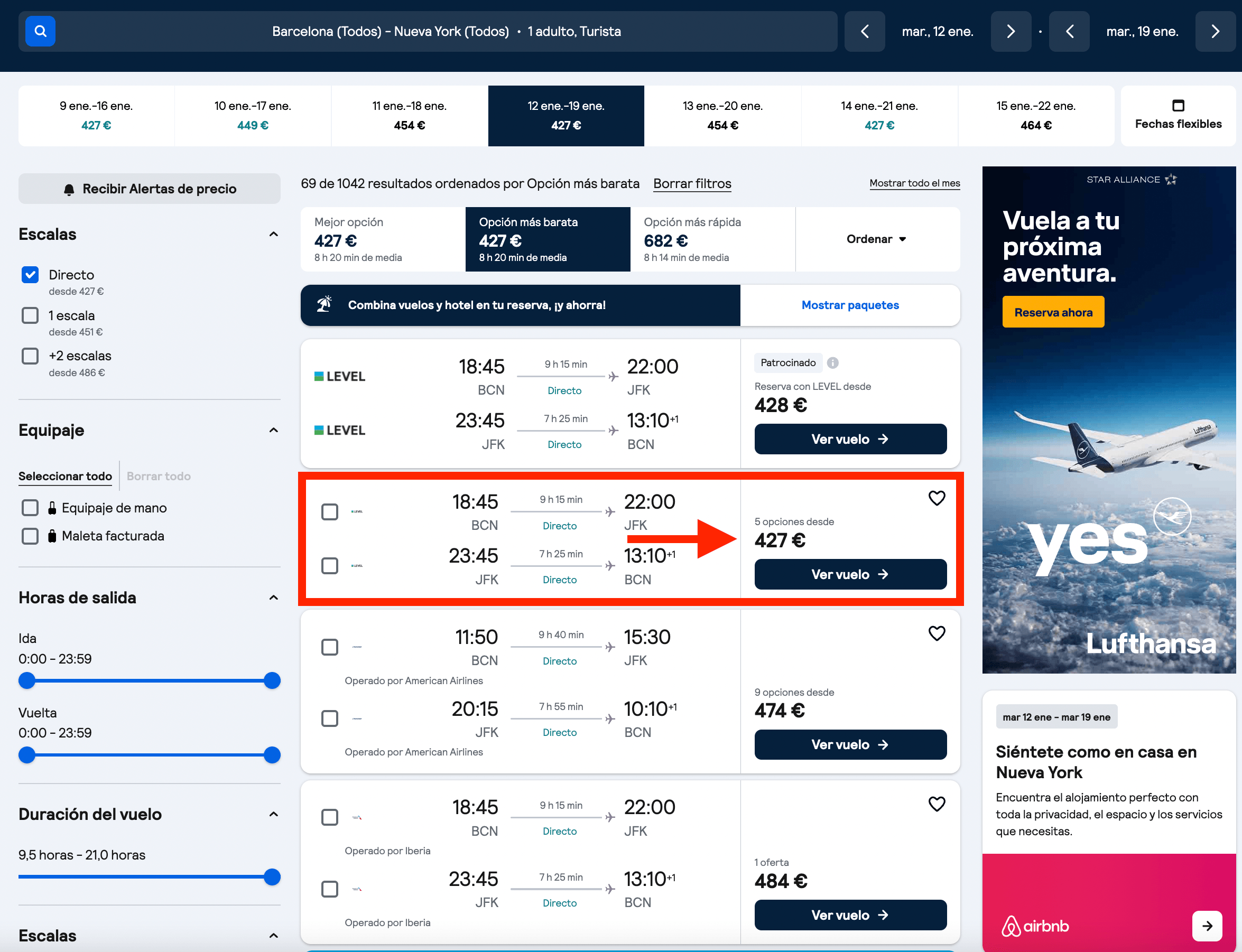 Vuelos directos a Nueva York + 7 noches en un hotel Eurostars 4* en Wall Street desde 782€ p.p.