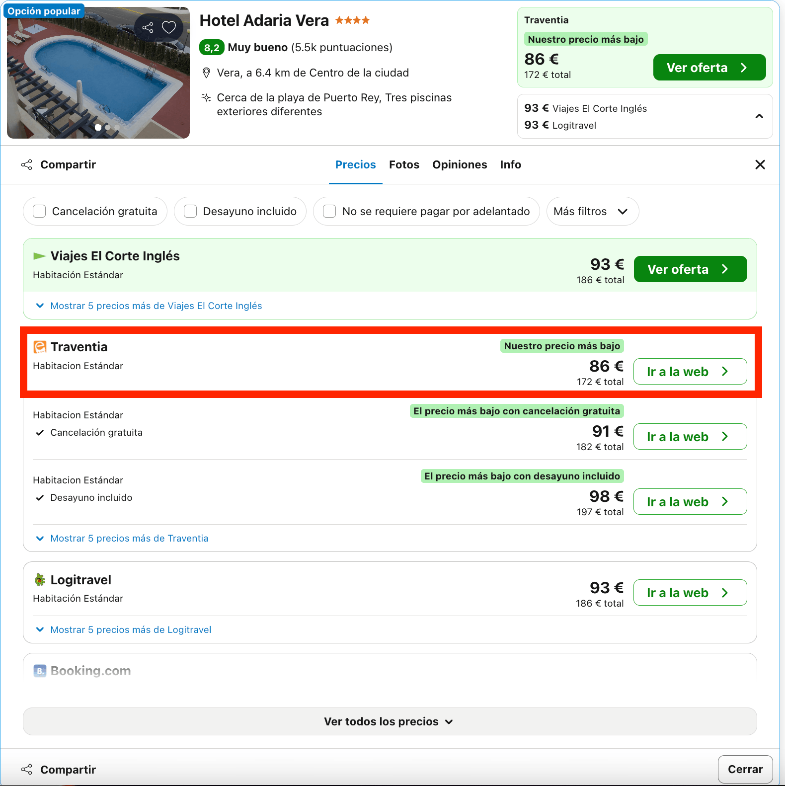 Fin de semana en la Costa de Almería: hotel 4* con vistas al mar desde 43€ p.p./noche