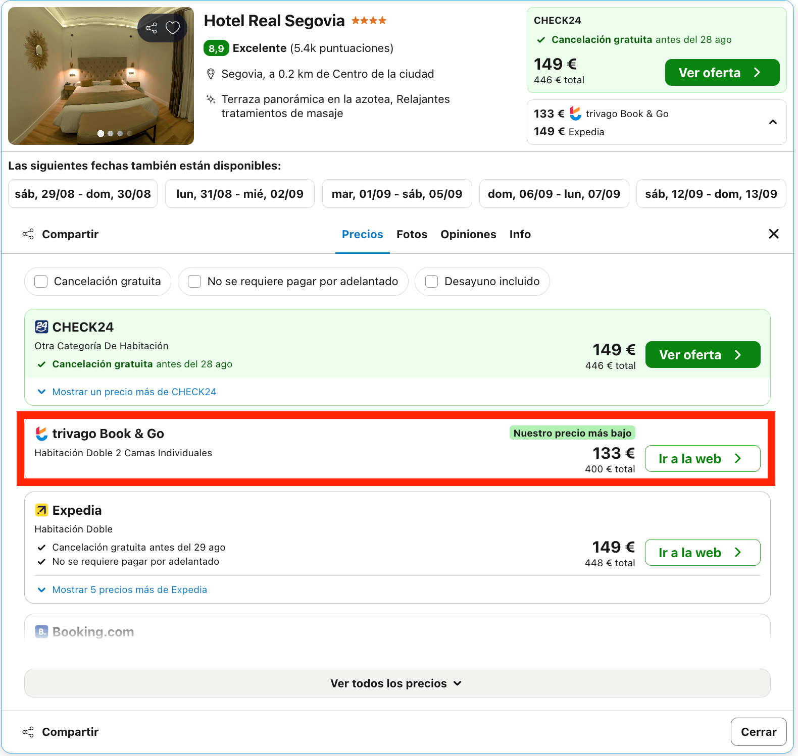 Última hora: hotel 4* en Segovia ambientado en los años 50 desde 66€ p.p./noche