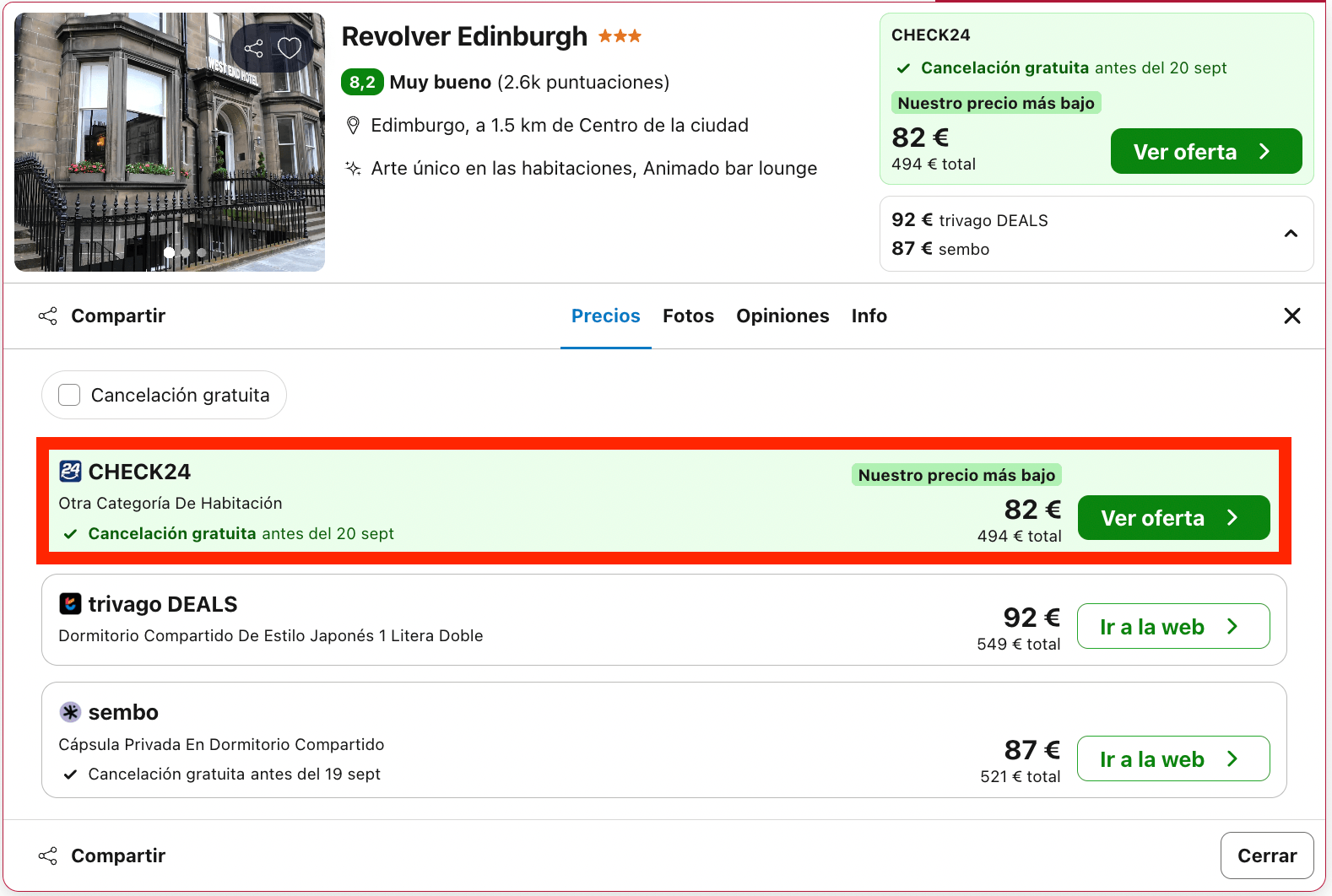Vuelos a Edimburgo + 6 noches en un hotel del centro desde 295€ p.p.