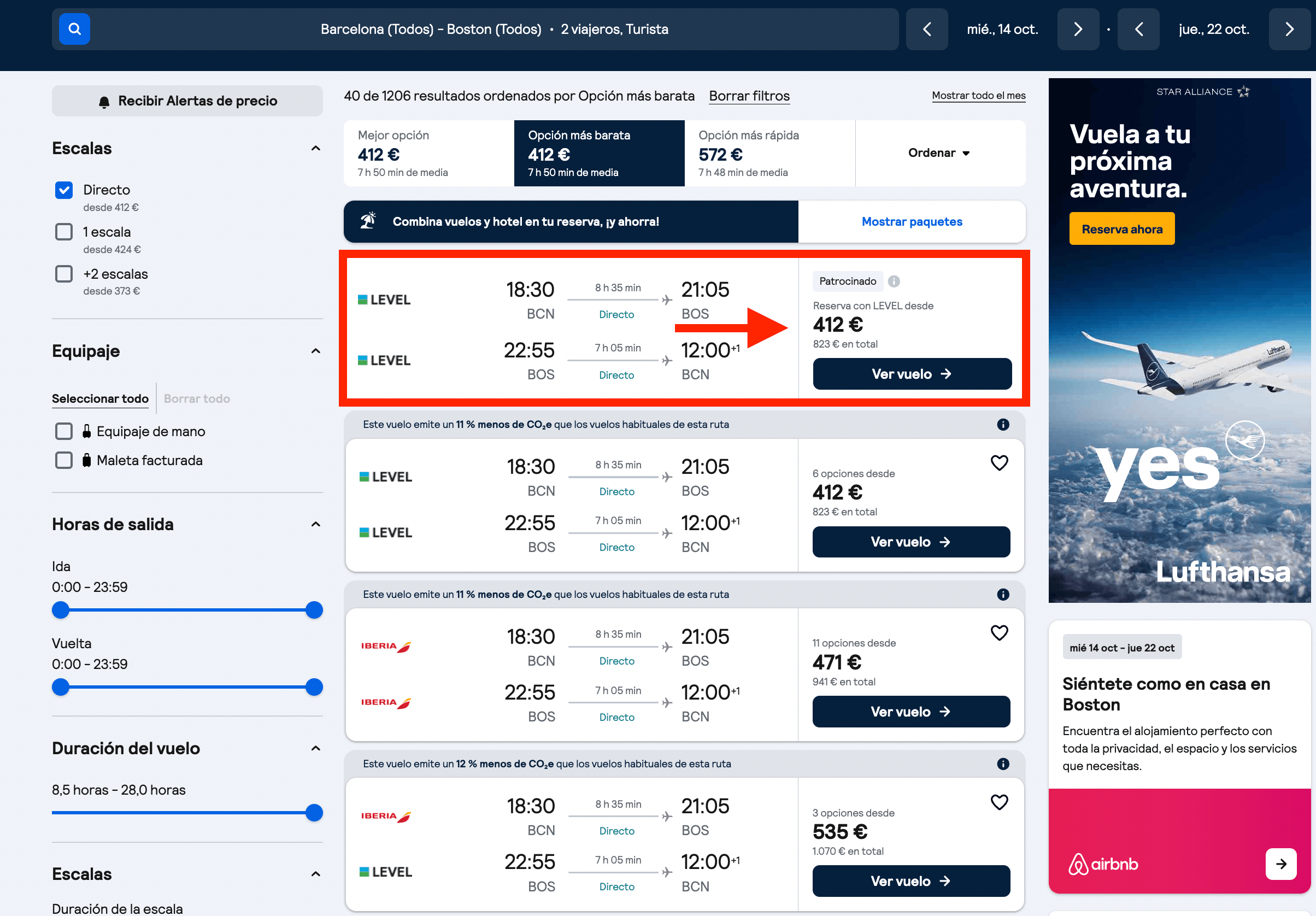 Octubre en Estados Unidos: vuelos directos desde solo 412€ ida y vuelta
