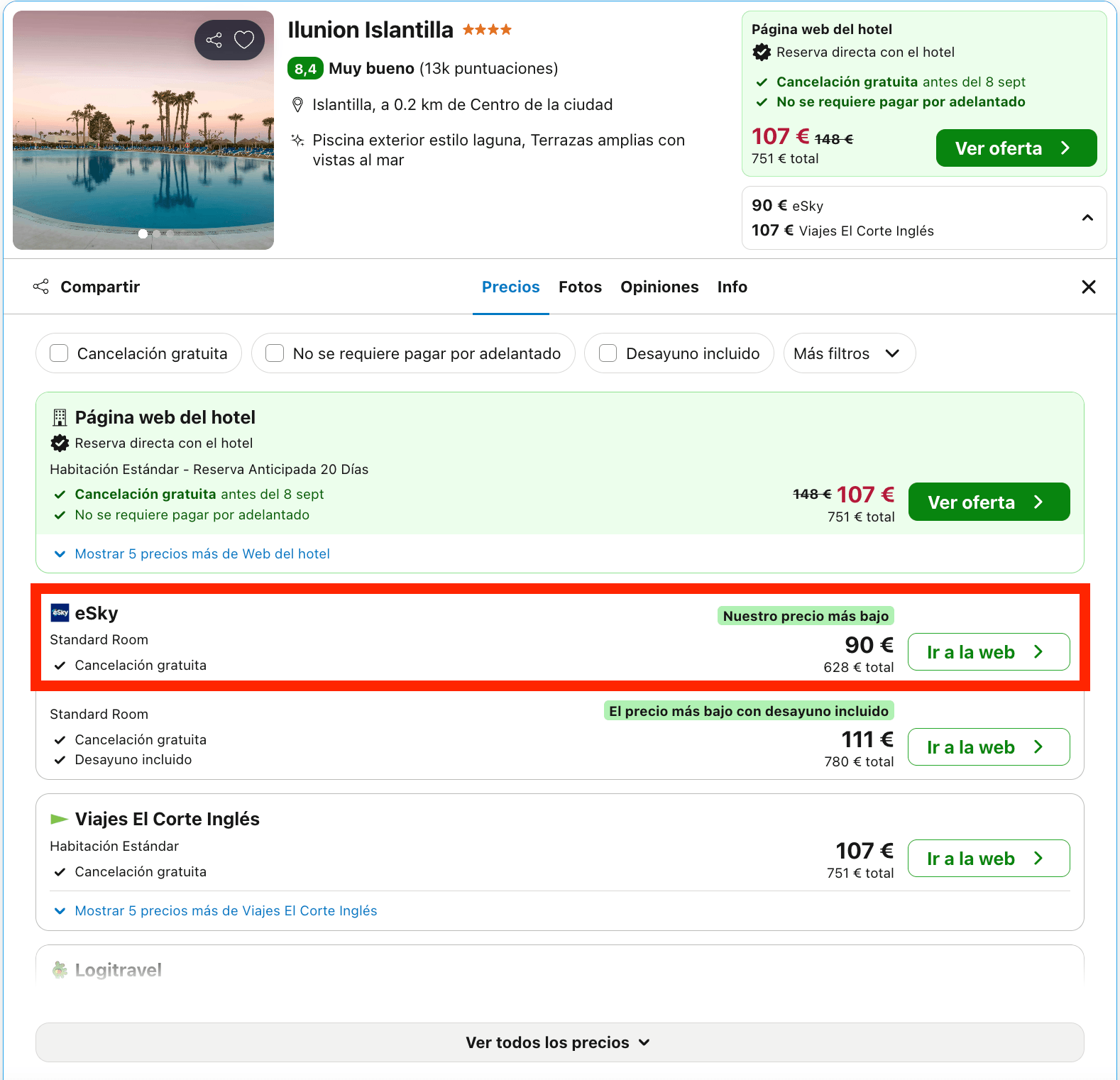 Vacaciones en Islantilla: 7 noches en un hotel 4* a pie de playa desde 314€ p.p.