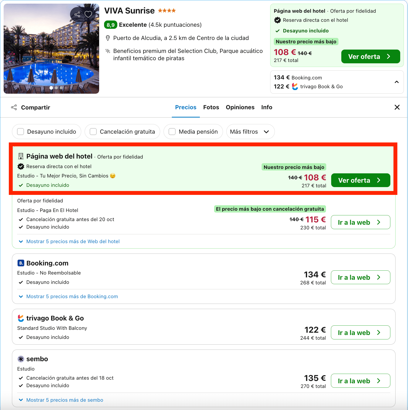 Fin de semana en Mallorca: alucinante hotel 4* con piscinas y soláriums desde 54€ p.p./noche