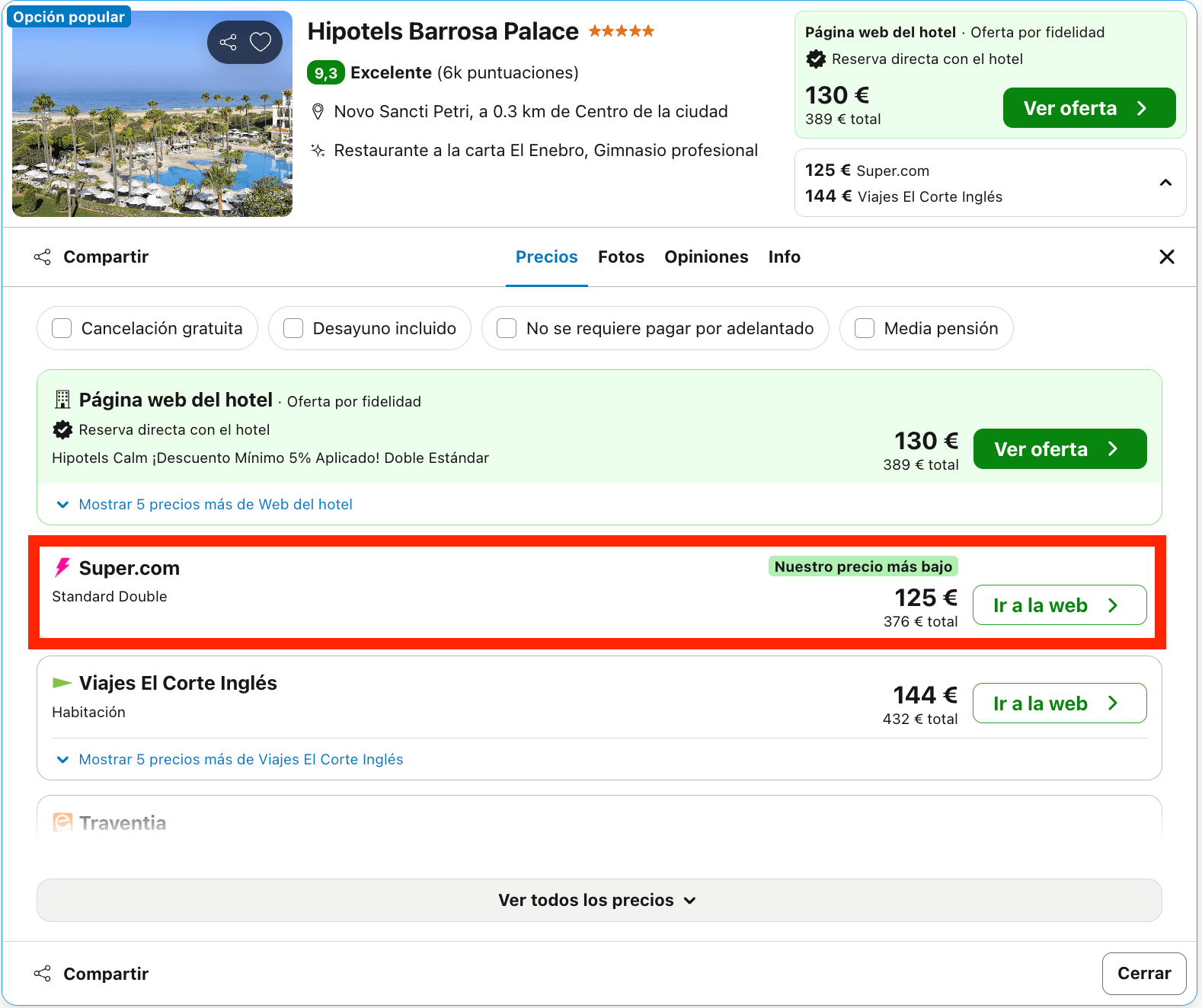 Octubre de lujo en Novo Sancti Petri: resort & spa 5* desde 62€ p.p./noche