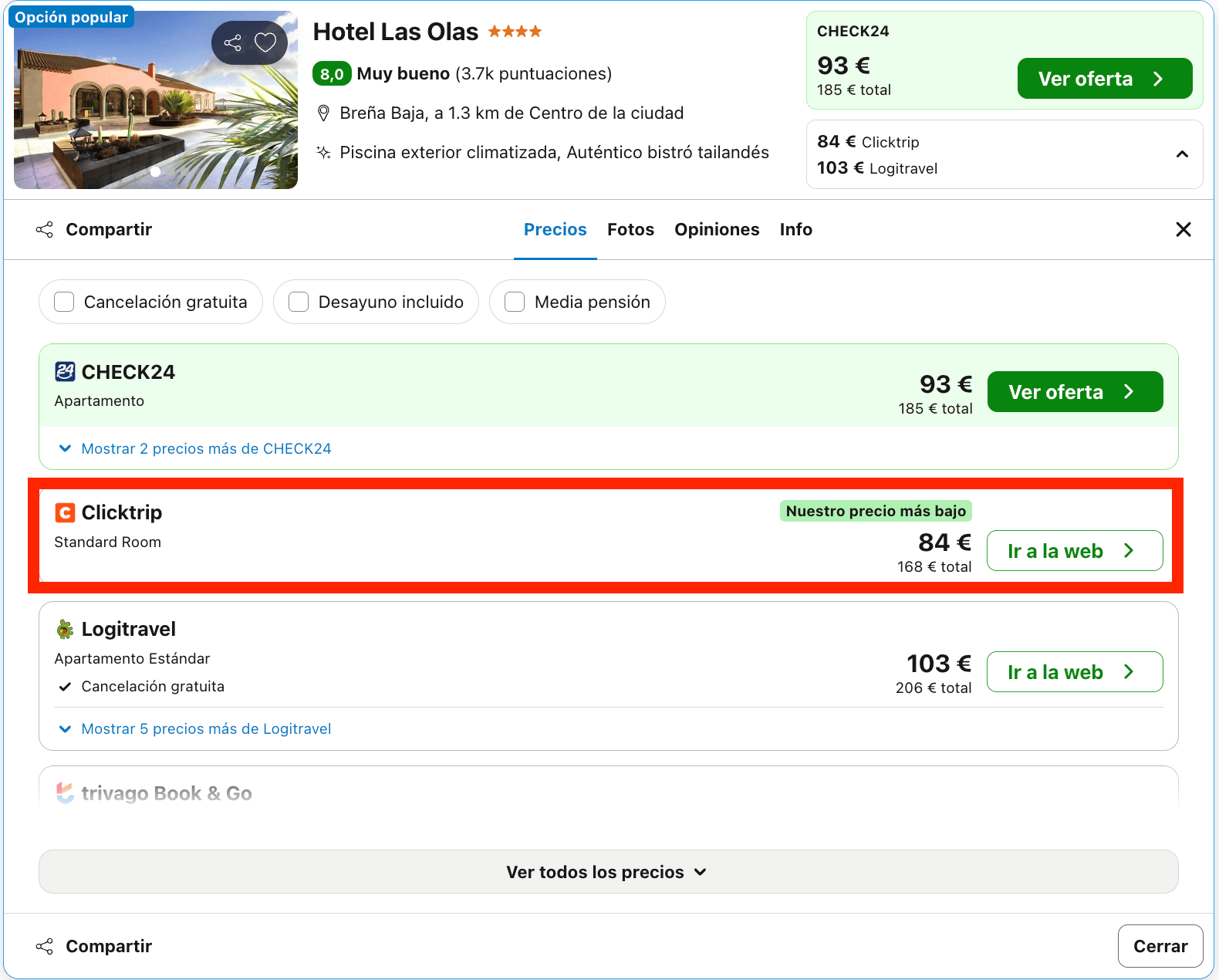 Fin de semana en La Palma: hotel 4* frente al mar desde 42€ p.p./noche