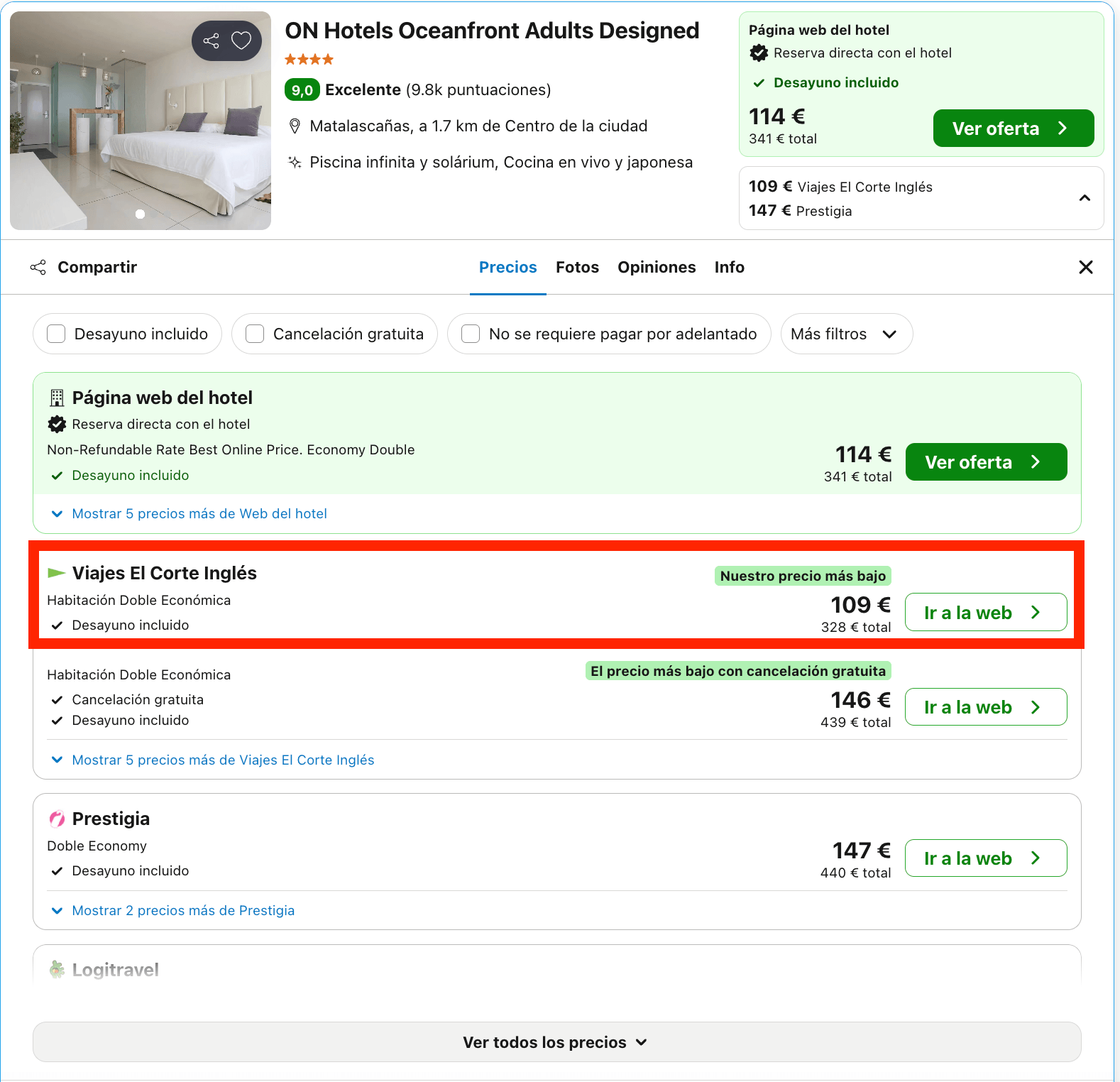Increíble hotel 4* en Matalascañas solo para adultos desde 54€ p.p./noche