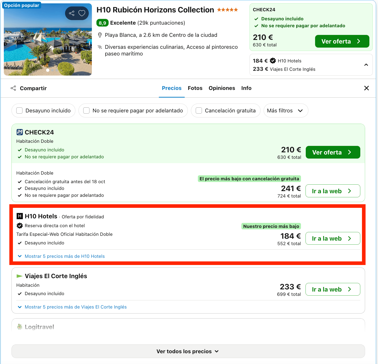 Octubre de lujo en Lanzarote: impresionante hotel 5* desde 92€ p.p./noche