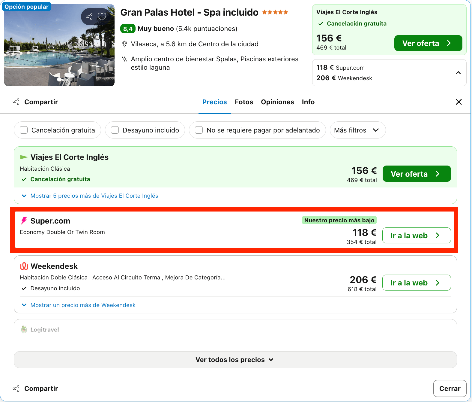 Septiembre de lujo en la Costa Dorada: hotel 5* con spa desde 59€ p.p./noche