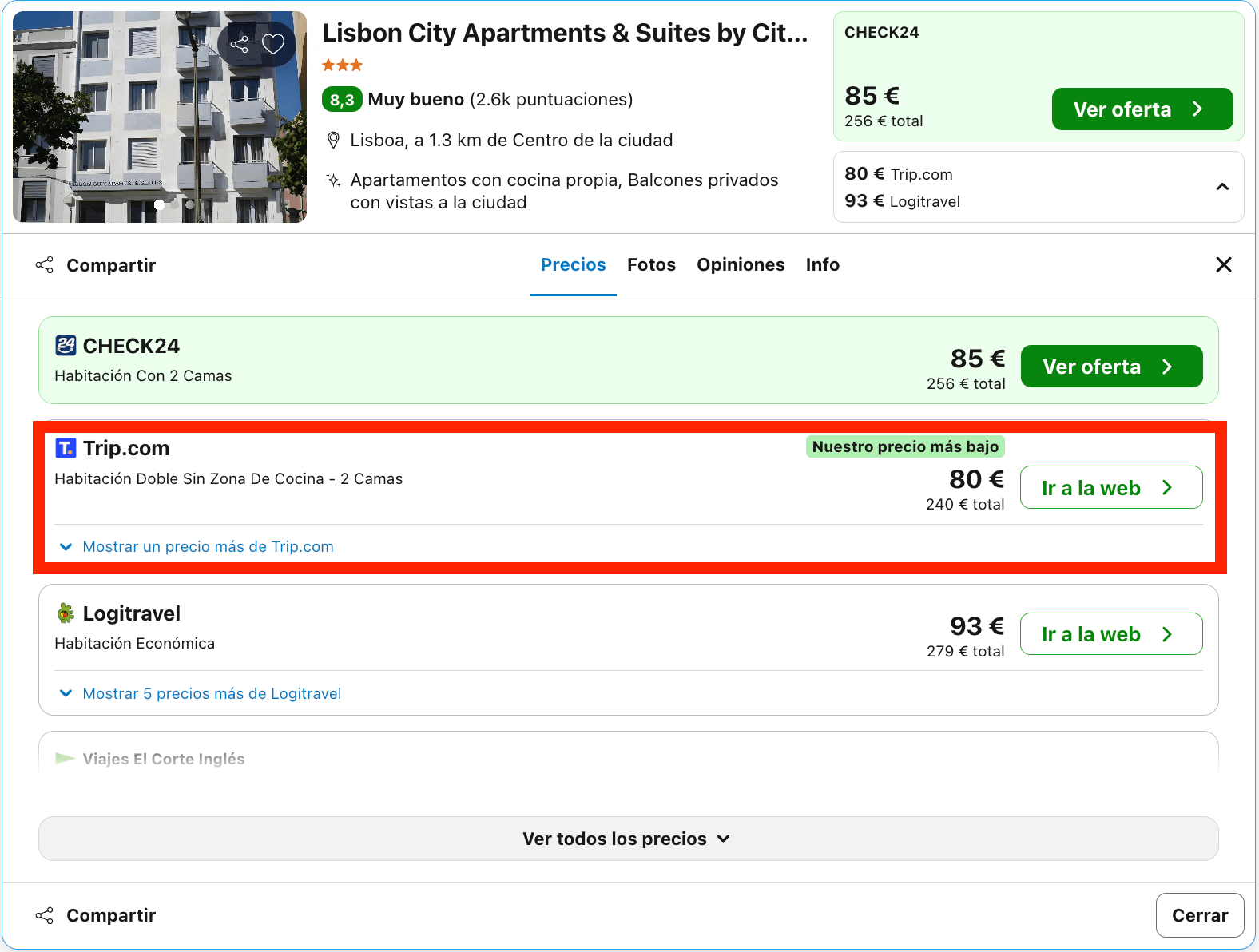 Fabuloso aparthotel en Lisboa a 10 minutos a pie del centro desde 40€ p.p./noche