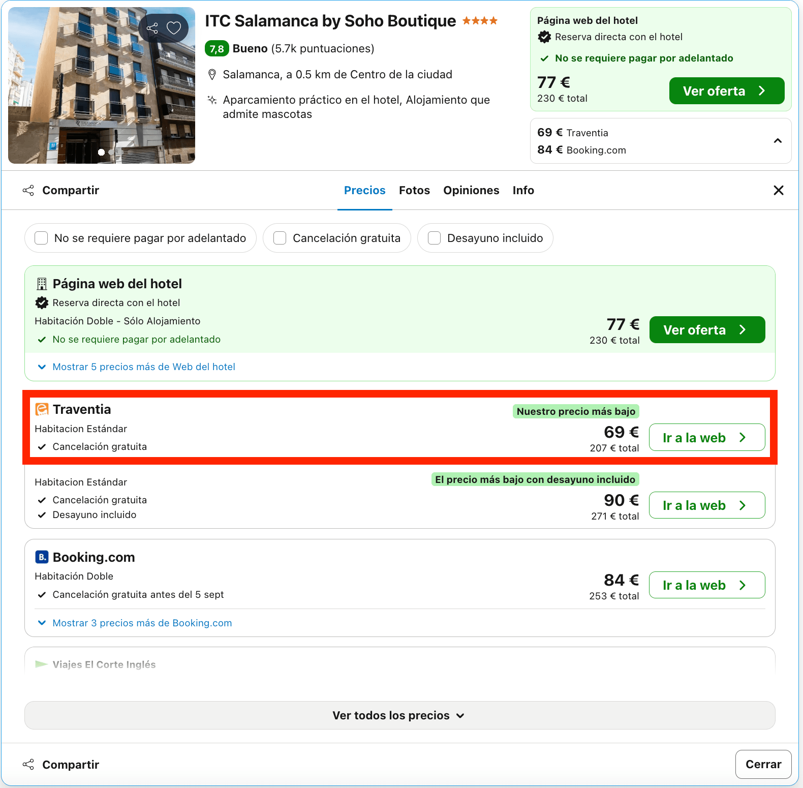 Escapada de última hora en Salamanca: hotel 4* by Soho Boutique céntrico desde 34€ p.p./noche