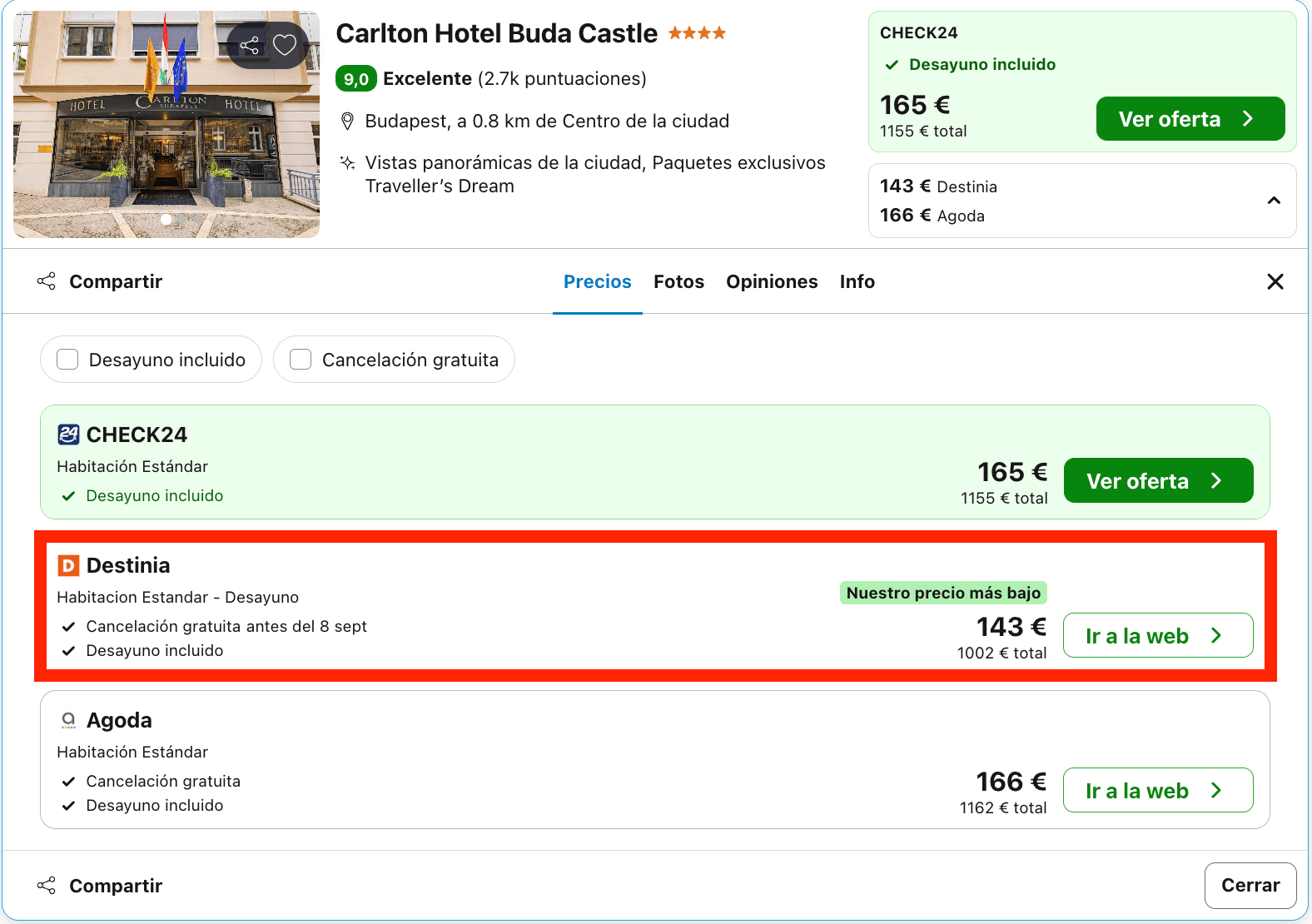 Vuelos a Budapest + 7 noches en un hotel 4* desde 547€ p.p.