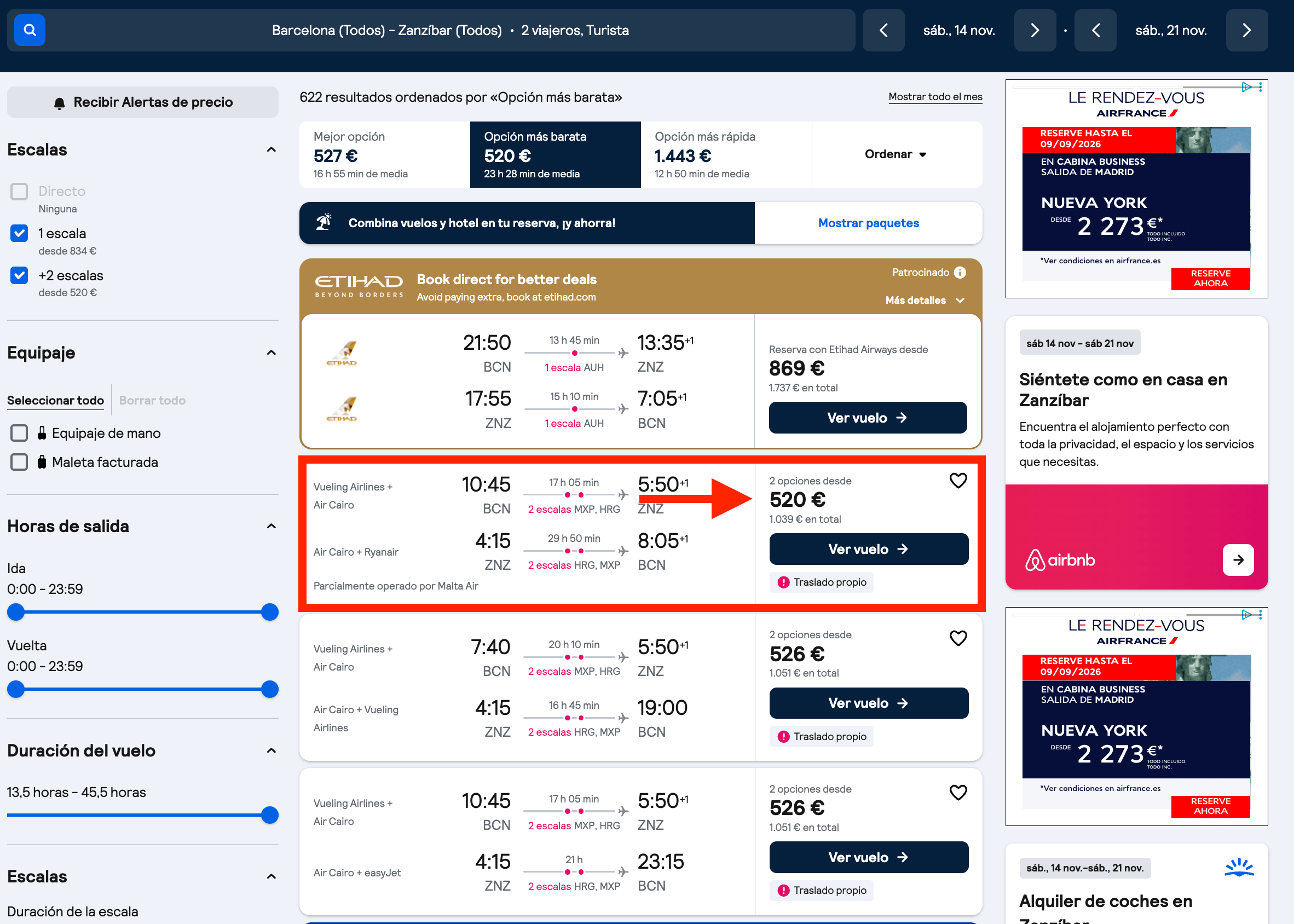Vuelos a Tanzania desde solo 520€ ida y vuelta