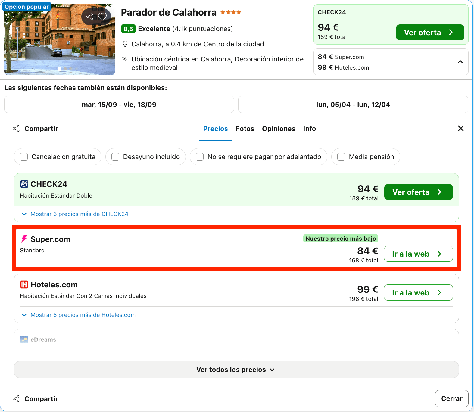 Encantador Parador con las mejores vistas del Ebro desde 42€ p.p./noche