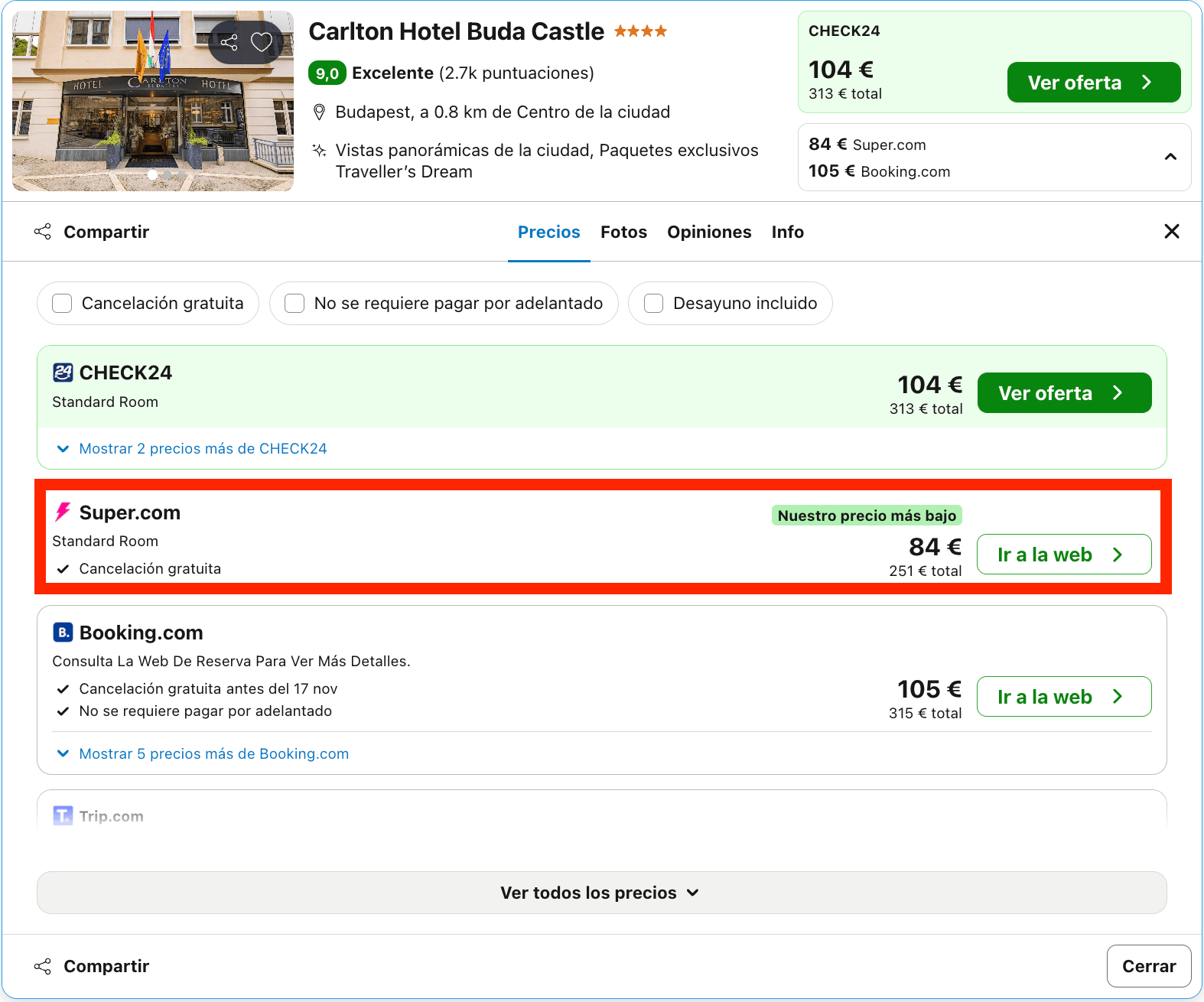 Escapada a Budapest: hotel 4* desde 42€ p.p./noche
