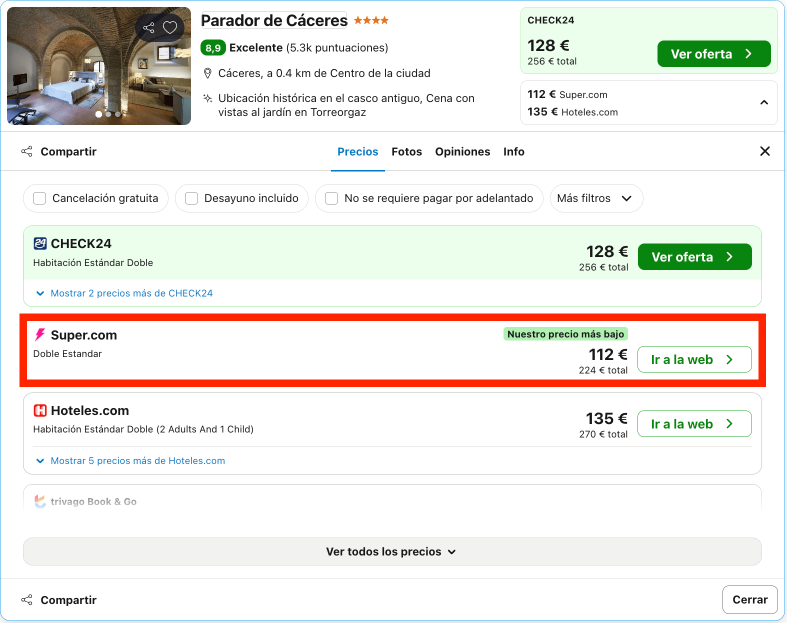 Parador en un conjunto de dos palacios que conjugan el Gótico, el Renacimiento y el Barroco desde 56€ p.p./noche