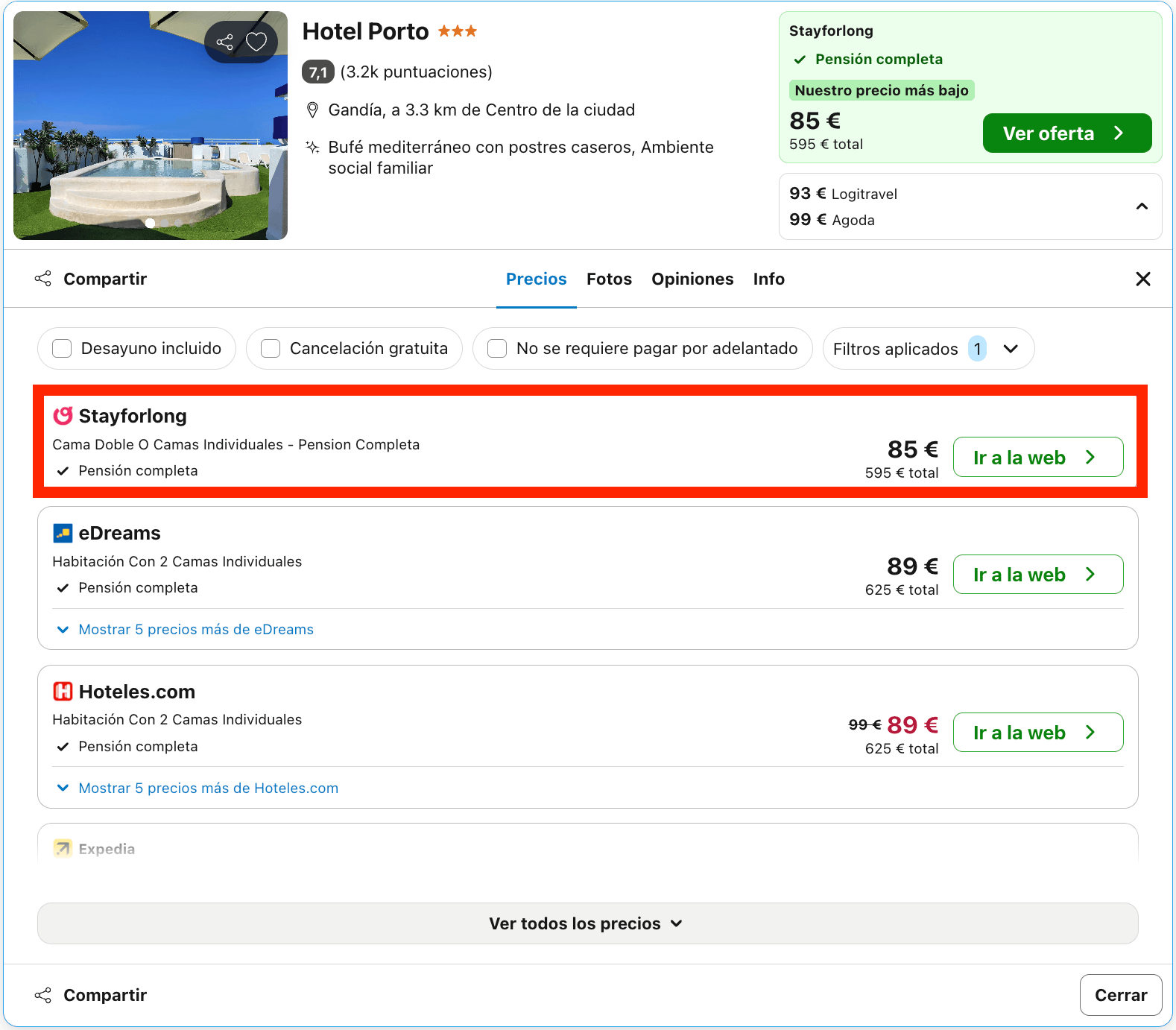 Vacaciones en Gandía: 7 noches en un encantador hotel con pensión completa desde 297€ p.p.