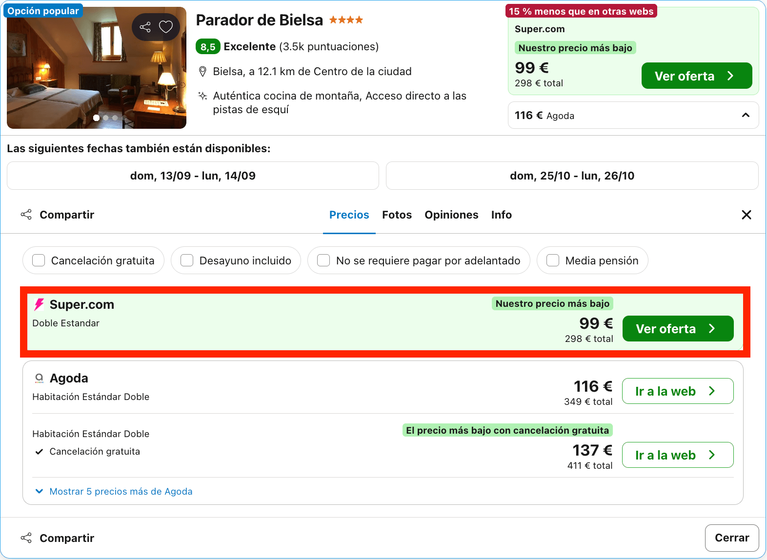 Parador escondido entre montañas en uno de los valles más bonitos de España desde 50€ p.p./noche