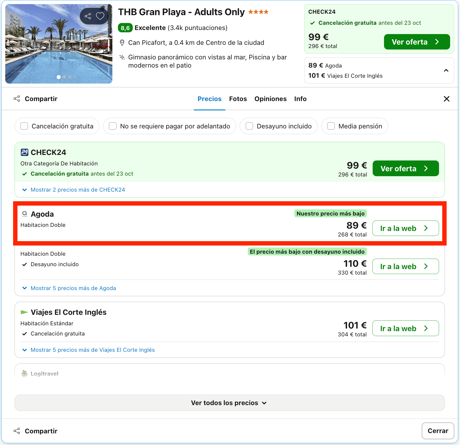 Escapada solo para adultos: exclusivo hotel 4* en Mallorca con spa, jacuzzi y sauna desde 44€ p.p./noche