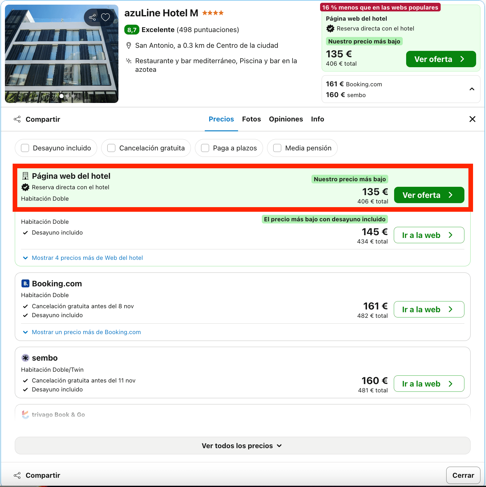 Vuelos a Ibiza + 3 noches en una de las zonas turísticas más importantes de la isla desde 234€ p.p.