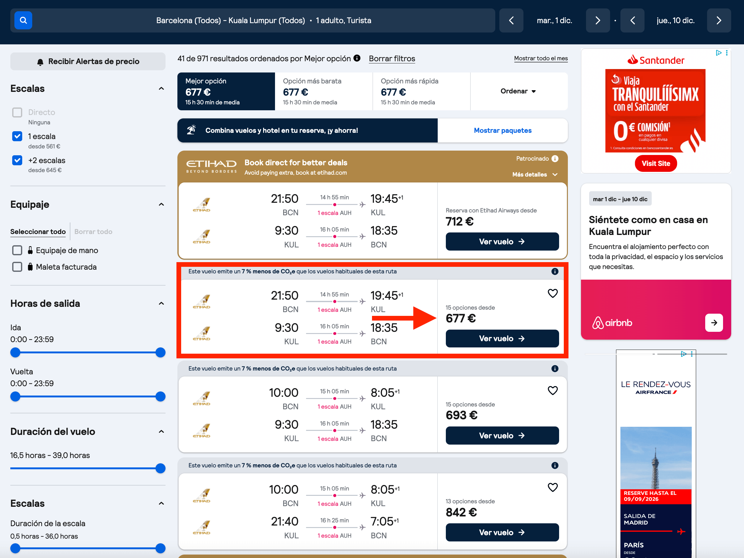 Vuelos premium con ETIHAD a Malasia desde solo 677€ ida y vuelta