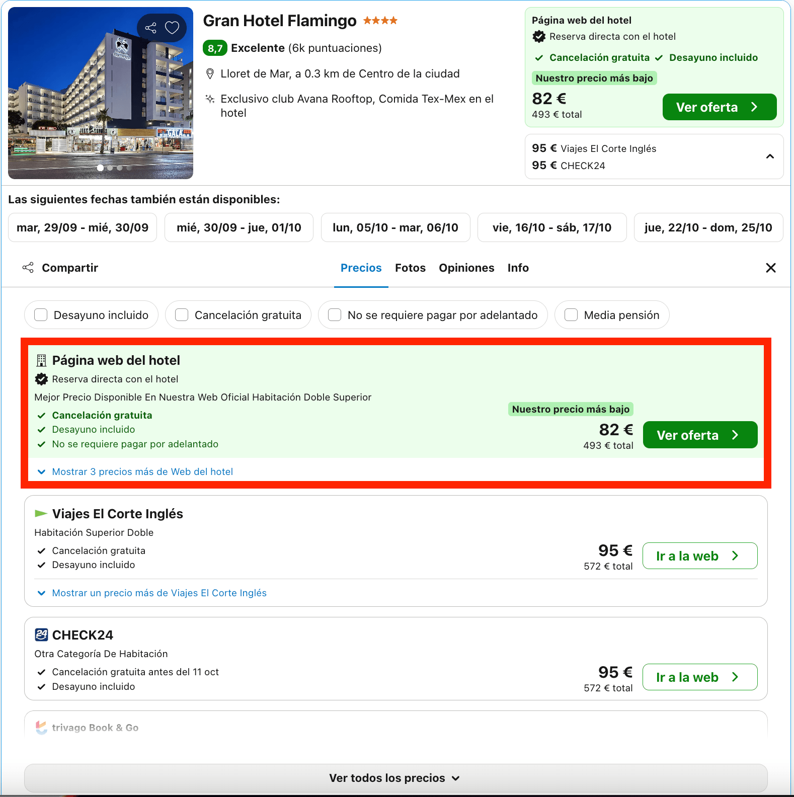 Exclusivo hotel 4* solo para adultos a pocos pasos de la playa en Lloret de Mar desde 41€ p.p./noche